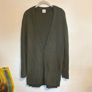CAbi 3536 Green Knit Cardigan